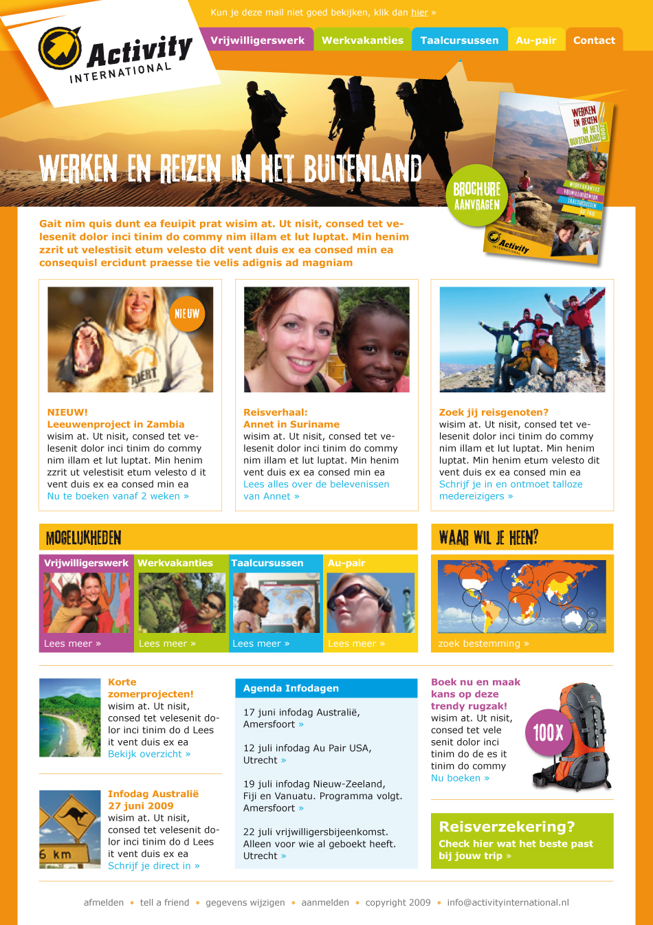 emailing activityinternational