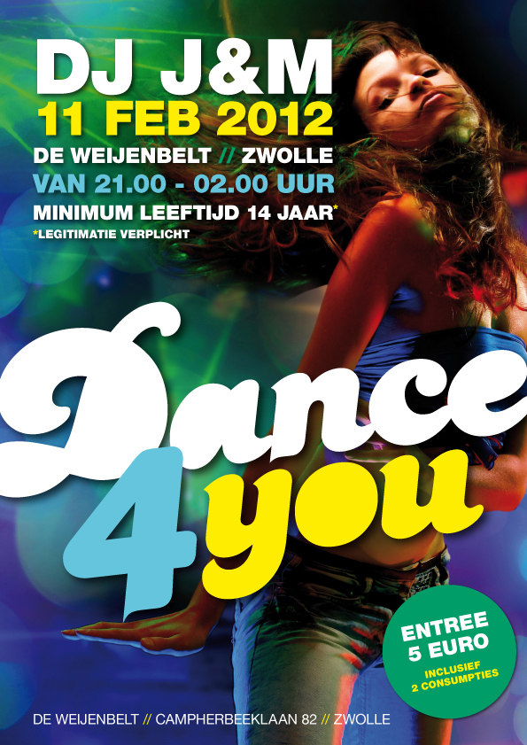partyposter-dance4you-weijenbelt